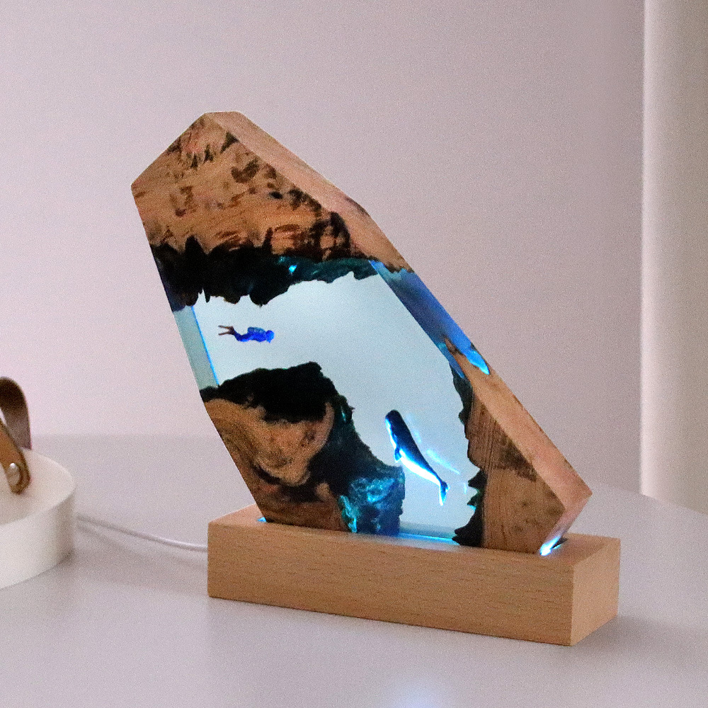 Resin Art For Anniversary Gift - Nueva Decoración de Escritorio con Figura