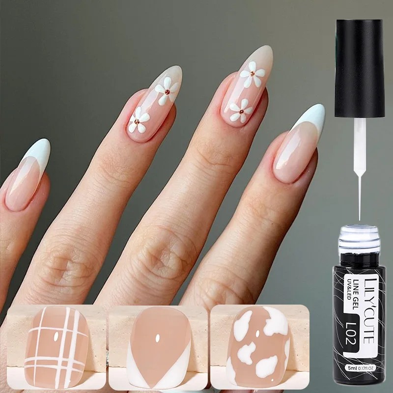 Resin Art Varnish - LILYCUTE-esmalte de uñas de Gel con