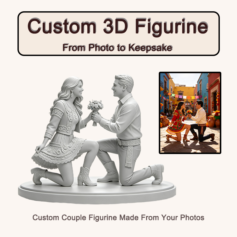 Resin Art For Anniversary Gift - Figura de pareja impresa en 3D