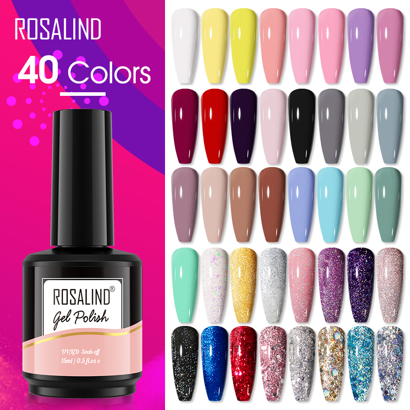 Resin Art Varnish - ROSALIND Esmalte de uñas con purpurina