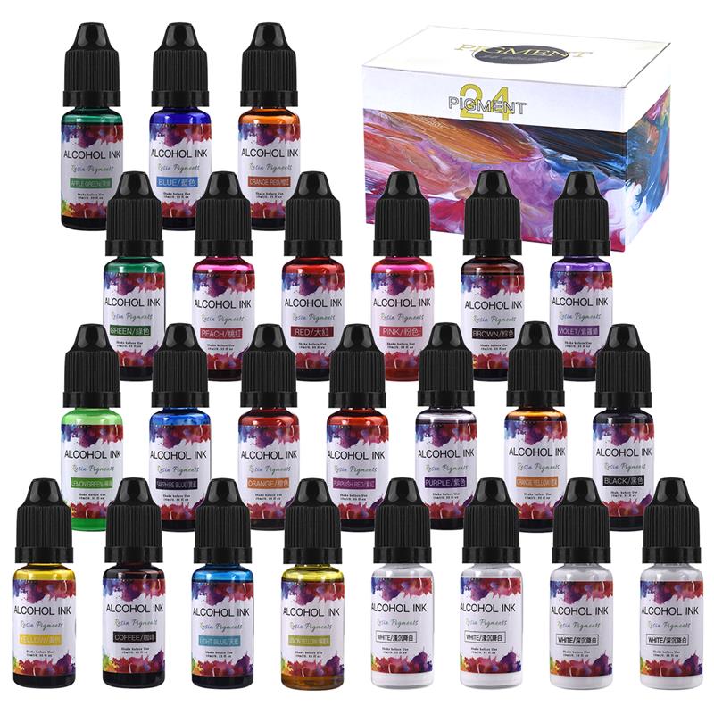 Juego de pigmentos de resina e - Resin Pigment Alcohol Ink reseña y precio