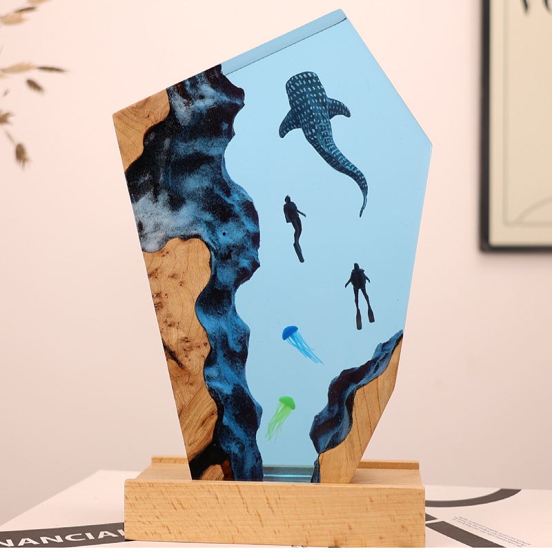 Adorno Luminoso de Resina con  - Resin Art For Anniversary Gift reseña y precio