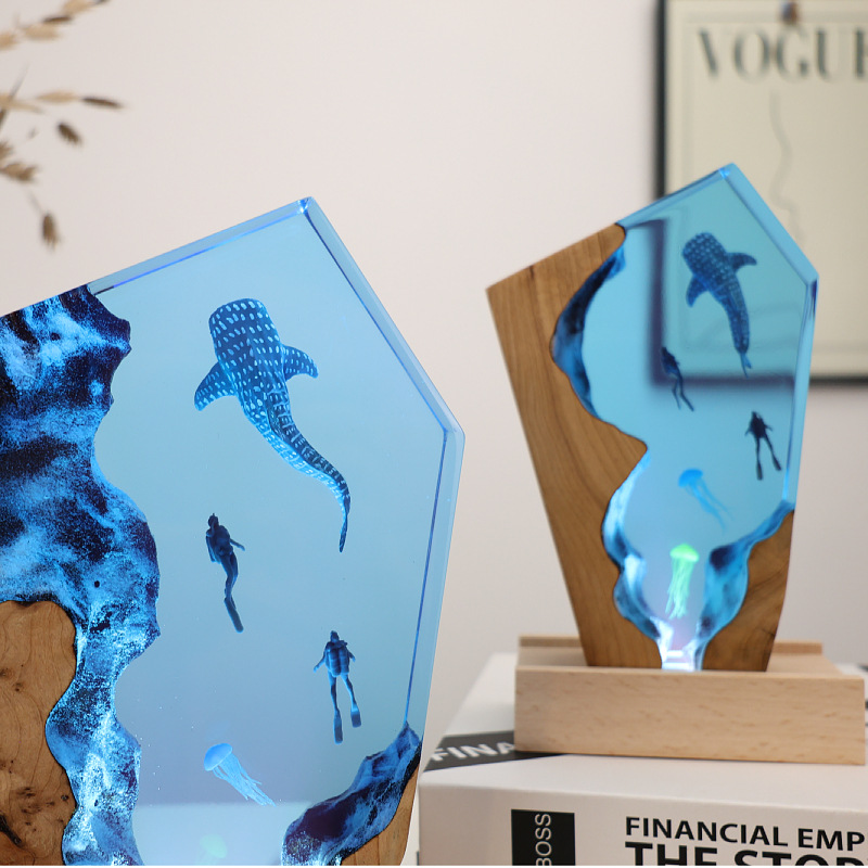 Adorno Luminoso de Resina con  - Resin Art For Anniversary Gift reseña y precio