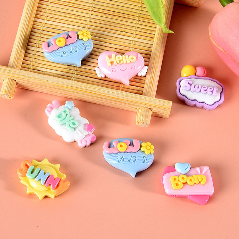 10/20/30 Piezas de Adornos de  - Resin Art Letter Keychain reseña y precio