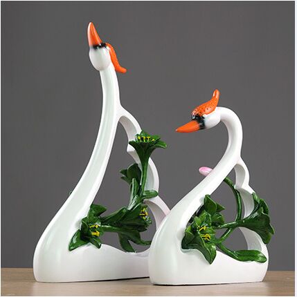 Parejas amantes de los cisnes  - Resin Art For Anniversary Gift reseña y precio