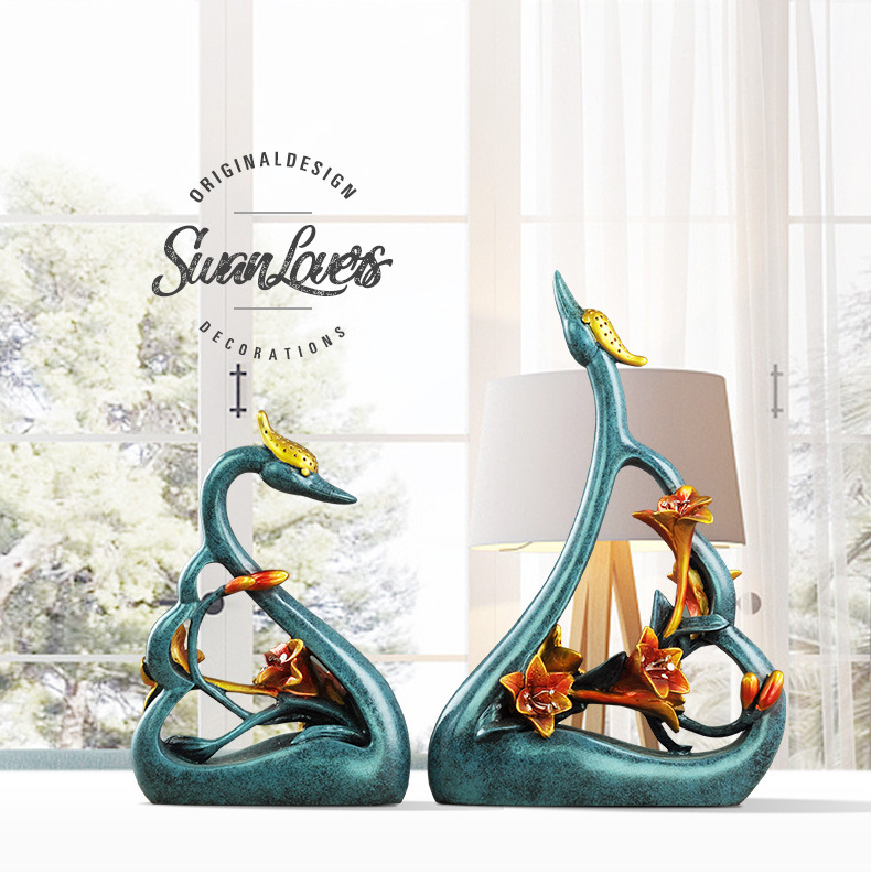 Parejas amantes de los cisnes  - Resin Art For Anniversary Gift reseña y precio