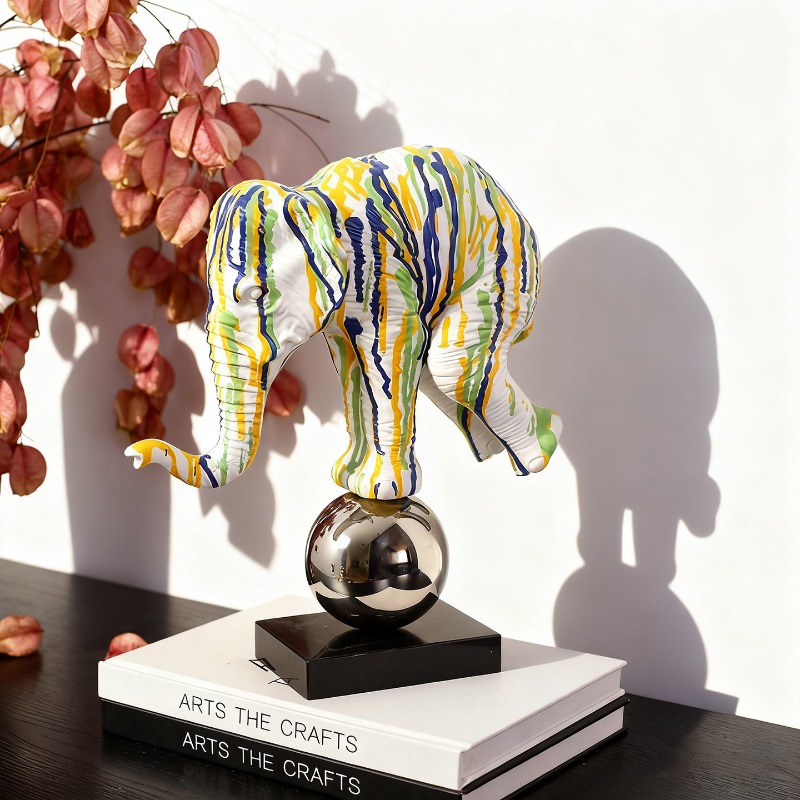 Estatua de Elefante con Graffi - Resin Art For Anniversary Gift reseña y precio