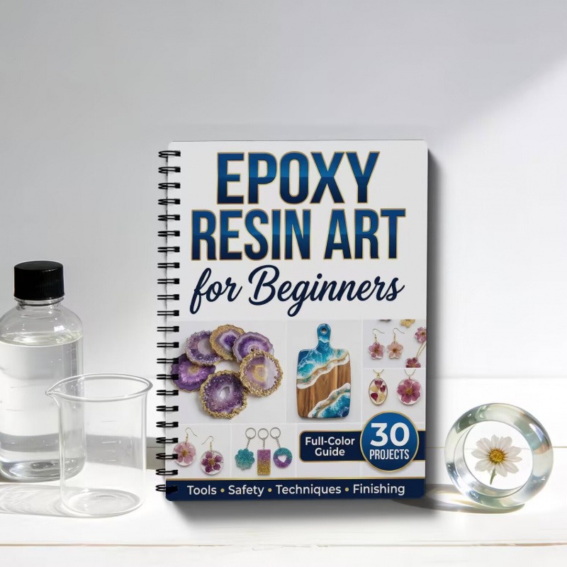 Manual de Resina Epoxi para Ar - Resin Art Learning reseña y precio