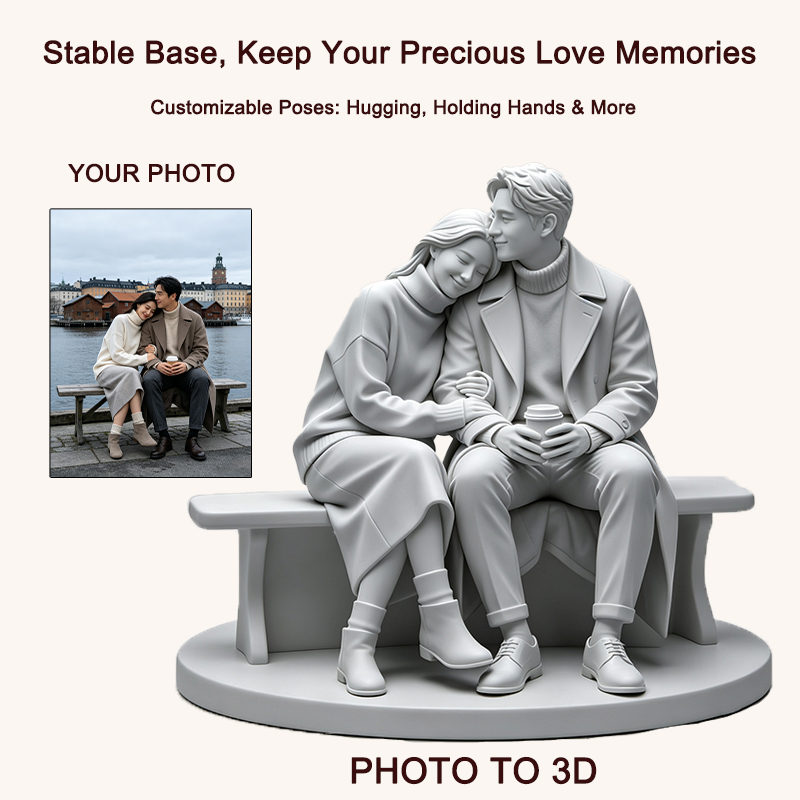 Figura de pareja impresa en 3D - Resin Art For Anniversary Gift reseña y precio