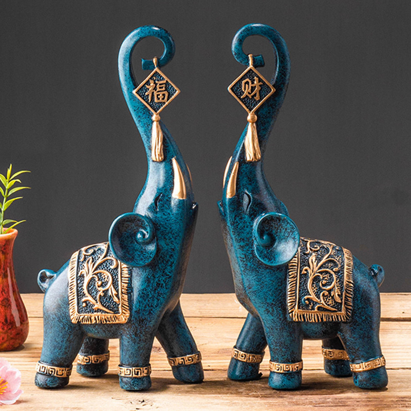 Un Par de Figuras de Elefante  - Resin Art For Anniversary Gift reseña y precio
